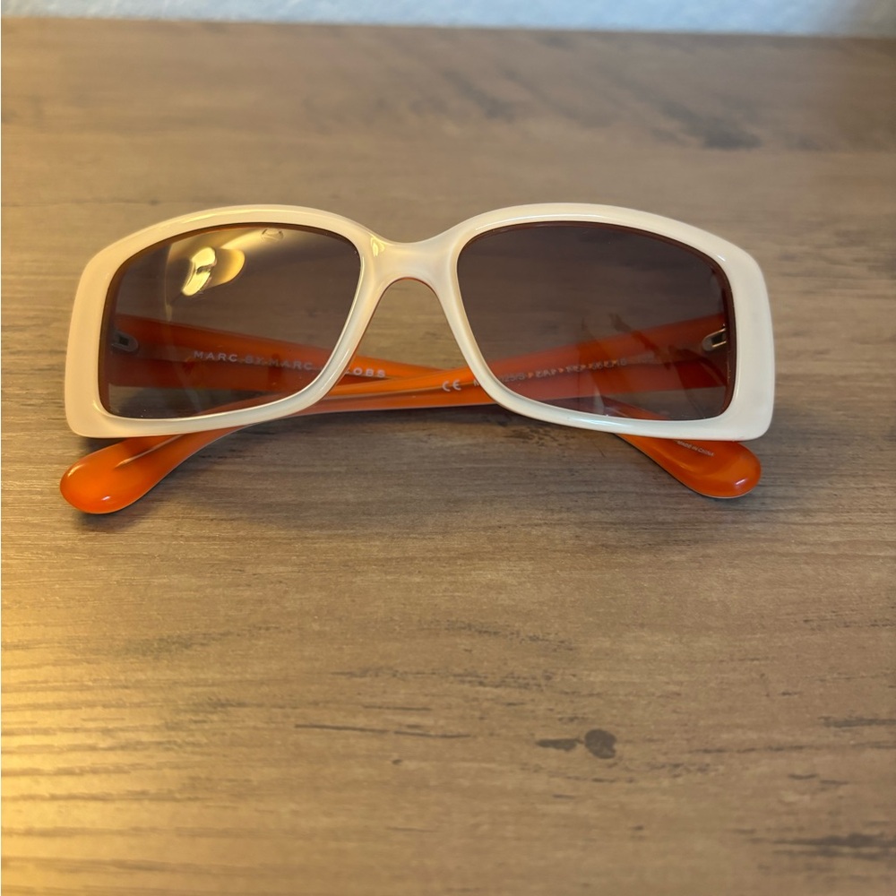 Marc by Marc Jacobs Beige and Orange Sunglasses - Picture 1 of 4